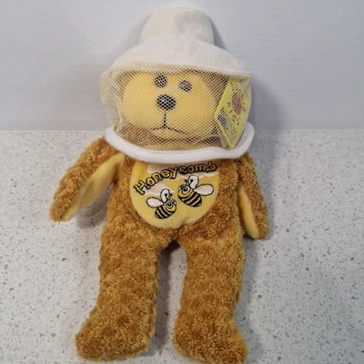 Beanie Kids Honeycomb The Beekeeper Bear Collectable Plush With Tags - image 1 of 4