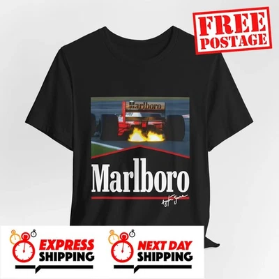 F1 Marlboro Car T-Shirt – Vintage Senna Formula One Racing Fan Unisex Shirt - image 1 of 4