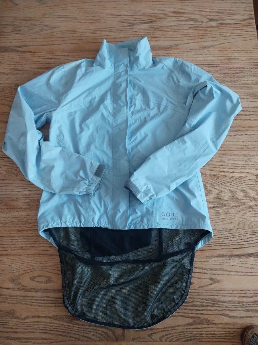 GORE Bike Wear WINDSTOPPER Jacket Women's Sz 38 M Blue Cycling