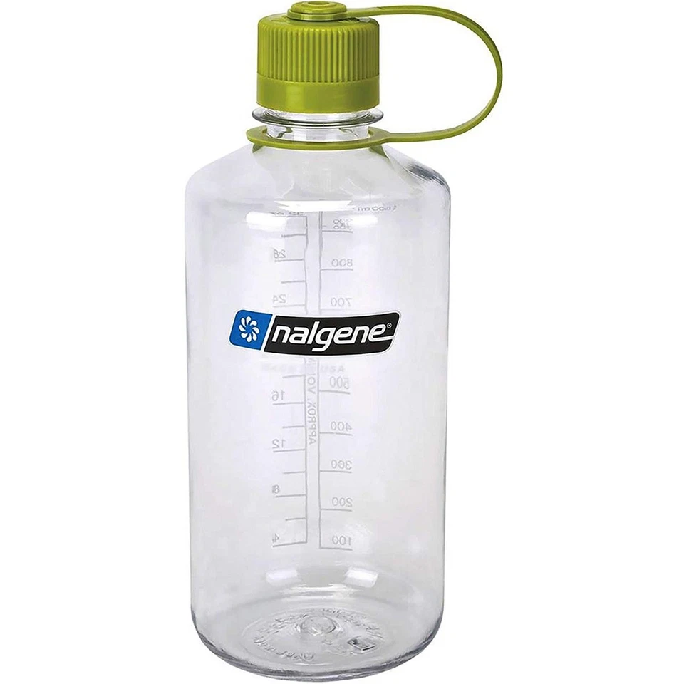 Nalgene Sustain 32 oz. Tritan Narrow Mouth Water Bottle - Clear