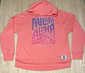 (Womens XL) DISNEY AULANI Hawaii Aloha 2019 Sweatshirt MINNIE MOUSE Hoodie NWOT - Picture 1 of 9