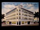 c1949 Hotel Leamington, Overlooking Biscayne Bay, Miami, Fla. Vintage Postcard