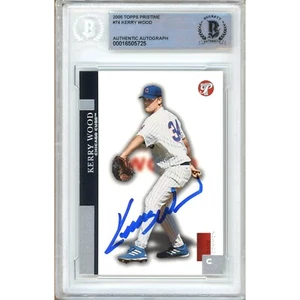 2005 Topps Pristine #74 Kerry Wood Signed Card AUTO Beckett BAS Slabbed Cubs - Picture 1 of 5