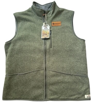 Vintage Duxbak Vest Mens size X-Large Green Sweater Vest New With Tags Full Zip - Image 1 of 4