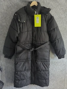 JACK & JONES JJXX Women's Jxsus Long Puffer Coat Sn Buffer Medium Black - Picture 1 of 17