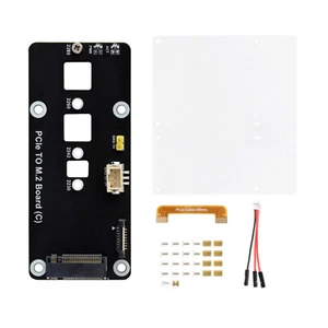 Black PCIe to M.2 NVMe SSD Adapter Board Accessories For Raspberry Pi5 Gen2 Gen3 - Picture 1 of 11
