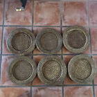 Ratan Basket Weave Paper Plate Holders  Strong With A 2? Rim For Easy Holding