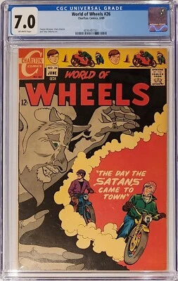 World of Wheels #26 CGC 7.0 Charlton Comics Group 1969 - Image 1 of 2