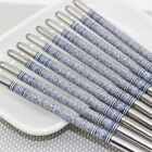 Premium Stainless Steel Chopsticks Set of 10 Pairs for Fine Dining Experience