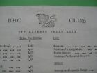 BBC CLUB Off Licence price list 1977  A4 double sided sheet