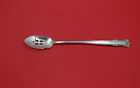 English Shell By Lunt Sterling Silver Olive Spoon Pierced Long 7 3/8" Custom