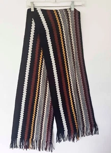 Bufanda MISSONI mezcla de lana multicolor Zig Zag con flecos - Imagen 1 de 3