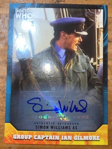 Doctor Who Signature Series Simon Williams Cpt Ian Gilmore Autograph TOPPS 2017