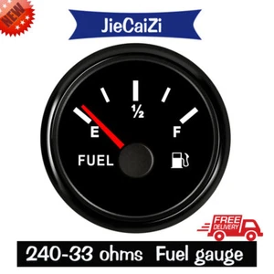 black 52mm/2" fuel level gauge 240-33ohms for car truck motorcycle marine 12/24V - Picture 1 of 7