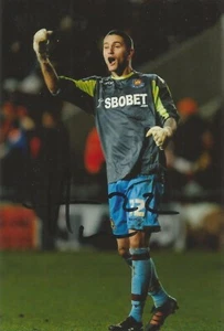 WEST HAM: HENRI LANSBURY SIGNED 6x4 ACTION PHOTO+COA - Picture 1 of 1