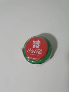 COCA COLA YOYO LONDON OLYMPICS PROMO 2012 GREEN IN PLASTIC COKE - Picture 1 of 3