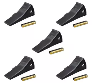 5PK 230SP Backhoe Bucket Teeth w/23FP Flexpins for H&L/230 Teeth & Adapter - Picture 1 of 1