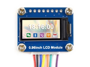 Módulo de pantalla LCD Waveshare General de 0,96 pulgadas pantalla IPS 160x8 resolución HD SPI - Imagen 1 de 8