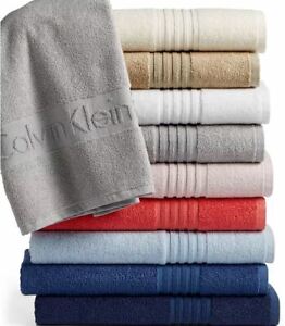 Calvin Klein Modern Cotton Iconic Jacquard Logo Wash Towel 13" x 13" Latte