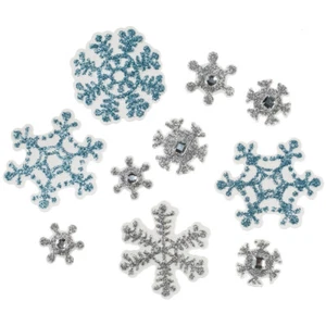 Jolee's Boutique MINI COPOS DE NIEVE ADORNOS Invierno Álbumes de recortes Fabricación de tarjetas - Imagen 1 de 1