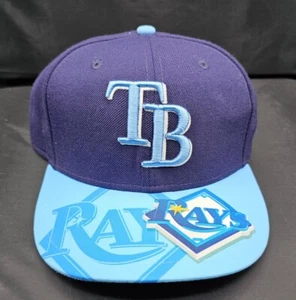 New Era 59Fifty Tampa Bay Devil Rays Fitted Hat Cap 7 1/8 MLB Brim Logo - Picture 1 of 7