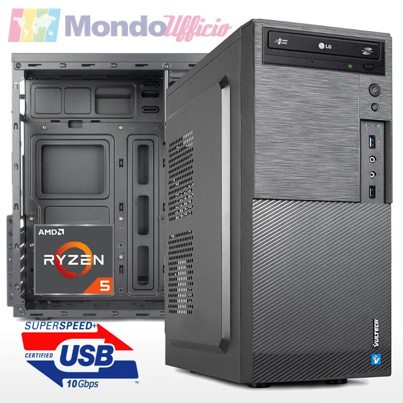 PC Computer AMD RYZEN 5 4600G 6 Core 4,20 Ghz - MSI A520M PRO - USB 3.0 - Immagine 1 di 1