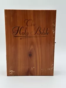 The Holy Bible Wooden Box - All Included In Pics. Personal Vintage - Picture 1 of 12