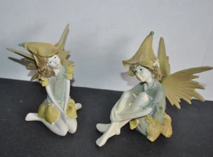 DE COLECCIÓN Hada de Jardín JARDÍN Gnomos Floral Alada ELFO S/2 Pixies FIGURA Niño y Niña - Imagen 1 de 5