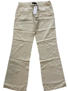 Sanctuary Clothing - Peace Cargo Hose - Größe 29 - beige weites Bein Mid Rise Leinen - Bild 1 von 12