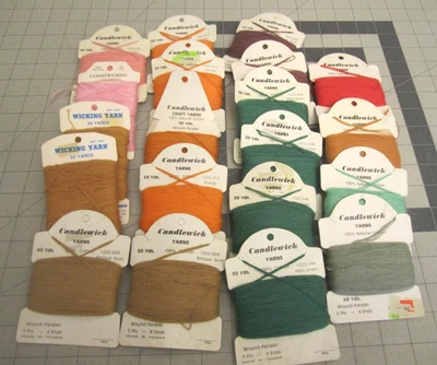 Vintage Candlewicking Embroidery Thread Lot of 20 Cotton Wicking Yarn - Image 1 of 4