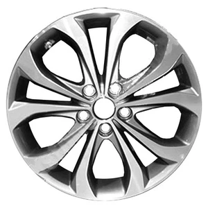 18x7.5 5 Double Spoke New Alloy Wheel Machined & Painted Medium Charcoal 70843 - Picture 1 of 1