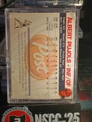 2001 Memphis Redbirds Post Set Albert Pujols Rookie - Image 1 of 2