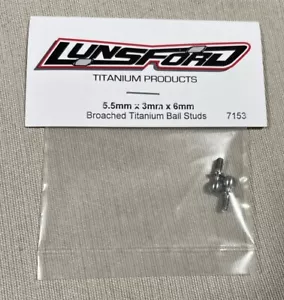 Lunsford 5,5 mm x 3 mm x 6 mm borchie a sfera in titanio associate B7 B74 Buggy - Foto 1 di 2