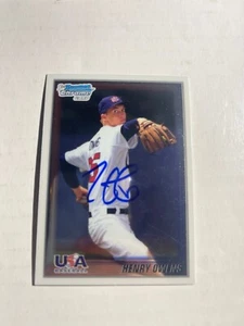 Boston Red Sox HENRY OWENS Signed Card - Picture 1 of 1