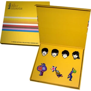 THE BEATLES Metal Pin Badge Boxed Set: CHARACTERS: box large Official gift £pbx - Bild 1 von 8