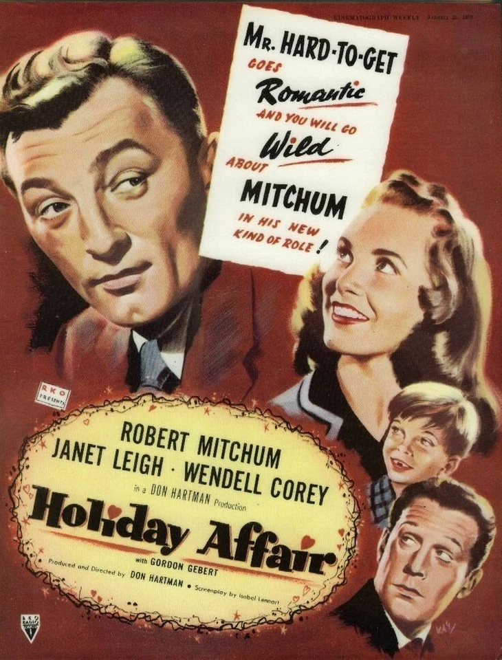 HOLIDAY AFFAIR (1949) Robert Mitchum, Esther Dale -DVD Public Domain DVD NO CASE - Image 1 of 2
