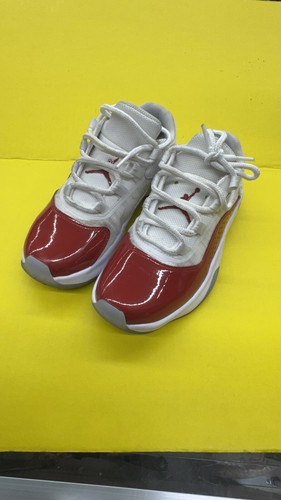 Nike Air Jordan 11 Comfort Low ragazzo scuola elementare taglia 3 5 anni bianco rosso CZ0907 116