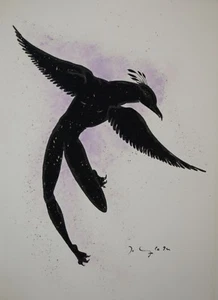 DELANGLADE Frederic - Lithographie originale signée - Zodiaque Phenix - Imagen 1 de 1