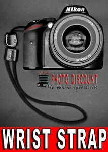 LACCIO CINGHIA DA POLSO MANO WRIST STRAP PER CANON EOS 750D M3 SX530 HS SX60 M6 - Picture 1 of 6
