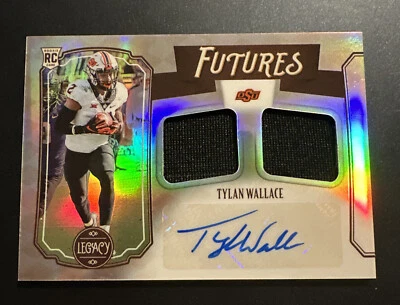 2021 Panini Legacy Futures Dual Patch Rookie Auto RPA /299 Tylan Wallace Ravens - Image 1 of 2
