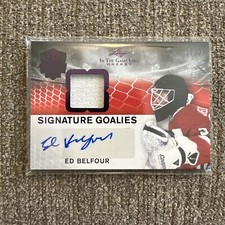 2022-23 Leaf In the Game Used Auto Goalies /25 Ed Belfour