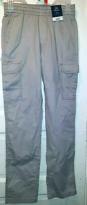George Boy's Beige Cargo Jogger Pants Size XS (27) W/ 31" Inseam Stretch Waist - Picture 1 of 2