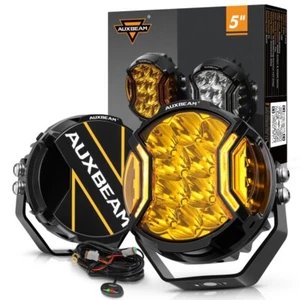 AUXBEAM 5 Inch LED Light Pods Spotlights Double Side Shooter Lighting with Amber - Picture 1 of 12