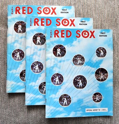 1978 BOSTON RED SOX vs SEATTLE MARINERS Baseball Programs X 3 at Fenway Park - Image 1 of 4