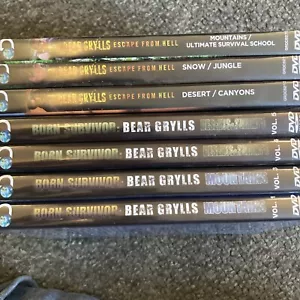 Bear Grylls Konvolut DVDs X7 Born Survivor Flucht aus der Hölle Wüsten & Sümpfe Berge - Bild 1 von 10