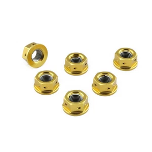 Rear Sprocket Nuts Gold Probolt for Kawasaki ZX-6R ZX6R 1995-2017 - Picture 1 of 1