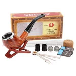 Tabakpfeife Set Langlebige Gebogene Pfeife Tabak Rauchpfeife Handpfeife Rauchen - Bild 1 von 6