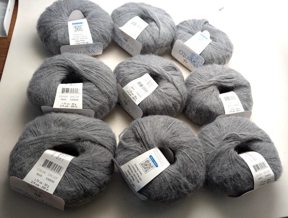 9 Matched Balls Berroco Vento  50g/ 219 yds 50% Alpaca/ 40% Acrylic/ 10% Wool DS - Image 1 of 2