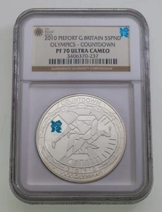 2010 Piefort Great Britain S5PND Olympics - Countdown NGC PF70 Ultra Cameo - Picture 1 of 4