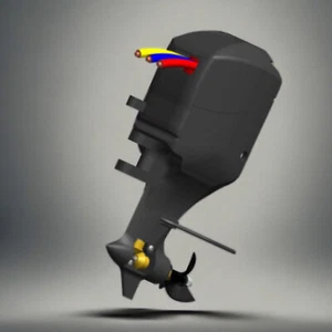 1:8 Racing 400 Outboard Motor Model Toy – High-Detail Boat Engine ReplicaXc - Picture 1 of 13